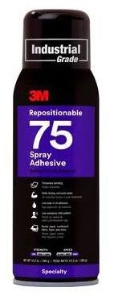 3M 75 Ca Repositionable Adhesive 16 Oz Can 12/Cs