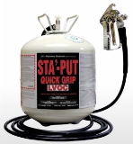 Sta'-put Quick Grip Clear 30 Lb Cylinder Spray Ad