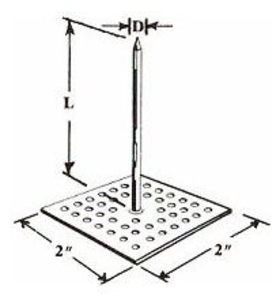 Gemco 4" Insulation Hanger W/ Perforated Base 500/Cs redirect to product page
