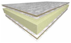 Carlisle R2+ R-27 4"X4'X8' Silver Foil-Faced Polyiso 20PSI