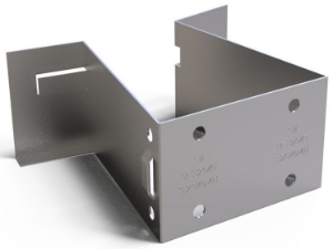 Specified Technologies Quickclip U Bracket 3.25" Wide Mullion 4" Insul 100/Cs