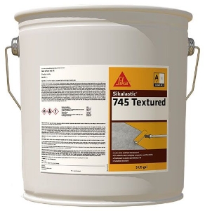 Sikalastic 745 Al 17.6 Gal Kit Top Coat Textured Gray