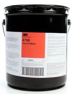 3M Industrial Adhesive 4799 Black 5 Gal Pail