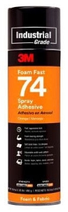 3M 74 Foamfast Spray Adh 16.9 Oz Can 12/Cs