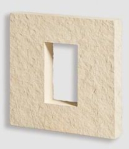 Creative Mines Mines Utility Elec Box Trim Single Burlap