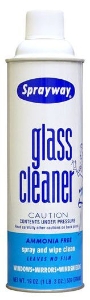 Sprayway S-50 Glass Cleaner Aerosol 19 Oz Can 12/Cs