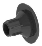 Albion 966-2 Nzle Adaptor Black Plastic Front Cap