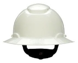 3M H-801V Fullbrim Hard Hat Vent Ratchet Susp White