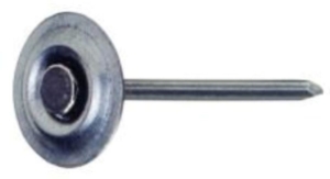 Fluted Masonry Nails 1" Metal Cap 25 Lb Bx