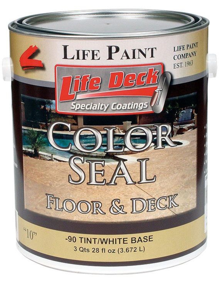 LIFE PAINT COMPANY 10-53G Gal Omaha Tan Conc Color Seal 100% Acrylic