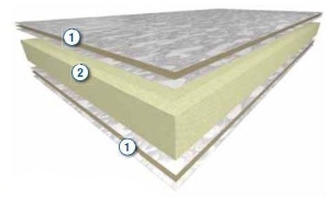 Carlisle  R2+ R-10.5 1.5"X4'X8' Silvr Foil-Faced Polyiso redirect to product page