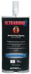 Adhesives Technologies Ultrabond 2 Anchoring Epoxy Ext Work 22 Oz Ctg 12/cs