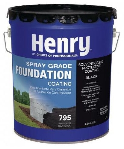 Henry 795 Foundation Coating Spray Grade 5 Gal Pail
