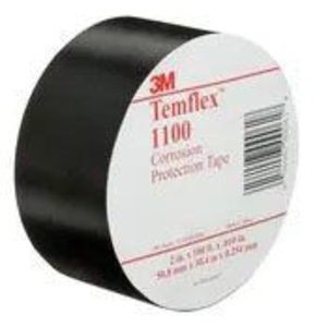 3M Temflex Vinyl Corrosion Protec Tape 1100 2" Black 24/cs