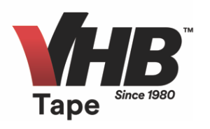 3M 4991 VHB Foam Tape Black 1/2" X 36 Yd Rl 18/Cs
