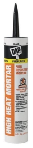 Dap High Heat Fire Resistant Mortar Ctg Black 12/Cs redirect to product page