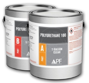 Arizona Polymer Flooring Polyurethane 100 Clear Satin Voc 1.5 Gal Kit