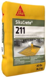 Sikacrete 211 Concrete Mix Pumpble Pourable 80 Lb Bag