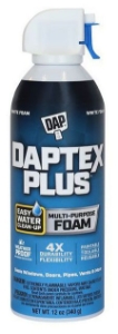 Dap Daptex Plus Ctg Multipur Foam Slnt White 12/Cs