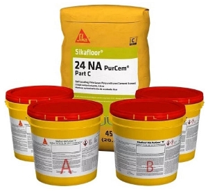 Sikafloor 24Na Purcem Self Level Slurry 3 Part Unit Traffic Gray