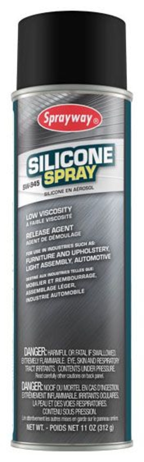 Sprayway 945 Dry Silicone Spray 11 Oz Can 12/Cs - Smalley & Company