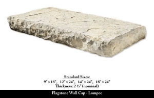 Coronado Flagstone Wallcaps 14" X 24" Lompoc