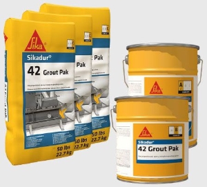 Sikadur 42 Grout Pak 0.5 Cu.Ft. Epx Kit- A/B Resin,C Bag