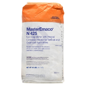 MasterEmaco N425 Non Sag Concrete Mortar Gray 43 Lb Bag