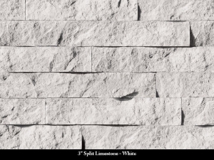 Coronado 3" Split Limestone White Dpf 12.5 Sf