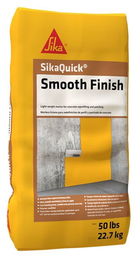 SikaQuick Smooth Finish Ultra Light Mortar 50 Lb Bag - Smalley