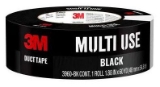 3M 3960-Bk Duct Tape 2" X 60 Yd Black 9/Cs