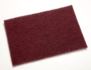 3M 7447B Gen. Pur Handpad Maroon Bulk Pack 60/Cs