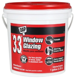 Dap 33 Glazing Putty 1 Gal Can White 12019 2/Cs redirect to product page