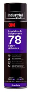 3M Polystyrene Foam Insu 78 Spray Adh 24Oz Can 12/Cs
