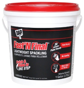 Dap Fast 'N Final Spackle 1 Gal Tub White 4/Cs