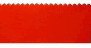 Midwest Rake 24" 1/4" Notched Red Rubber Squeegee Blade